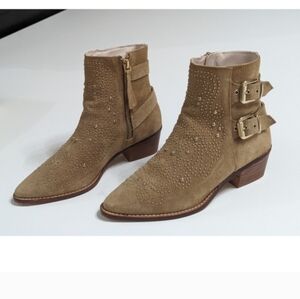 Zara Tan Ankle Boots